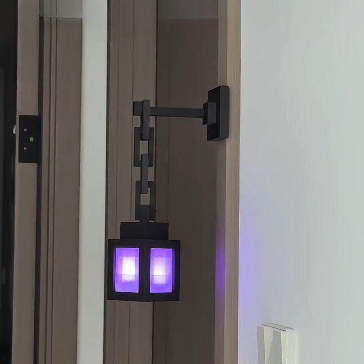 Rechargeable Minecraft Night Light Portable Bedside Lamp